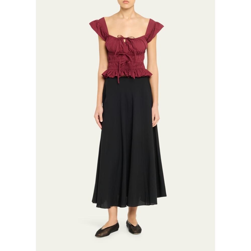 Ciao Lucia Katrin Smocked Cotton Top